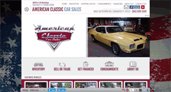 Desktop Screenshot of americanclassiccarsales.com